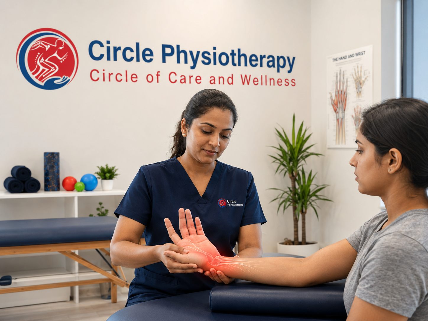 Wrist injury and carpal tunnel physiotherapy in Brampton
